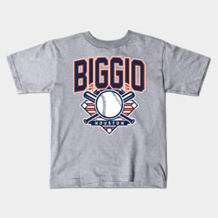 Vintage Houston Baseball Biggio Kids T-Shirt
